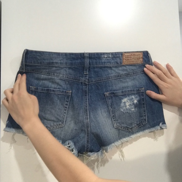 Mango distressed denim shorts - Picture 6 of 8